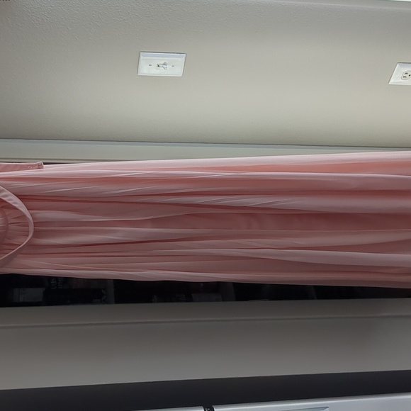 David's Bridal Multi-way Convertible Bridesmaid Dress Size 0 Color Bellini - Picture 3 of 5